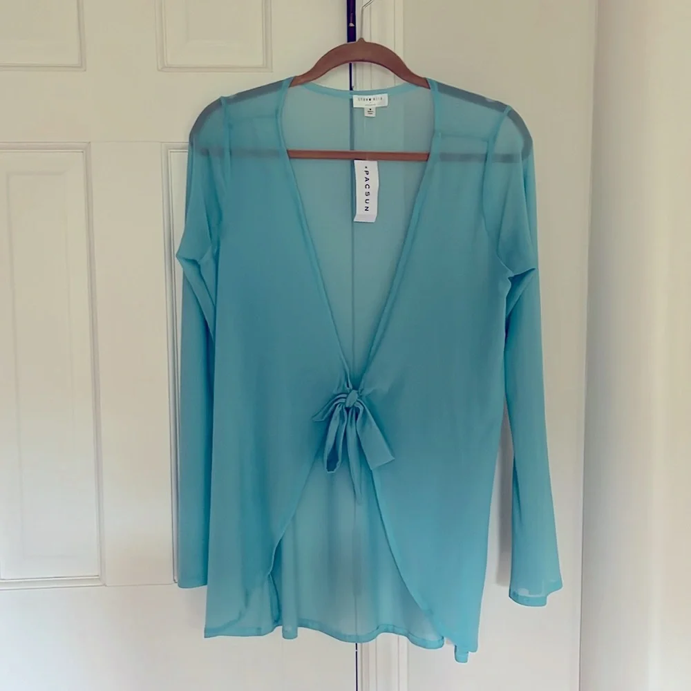 Summerful aqua bikini(s) and matching Pacsun Coverup - Picture 5 of 7